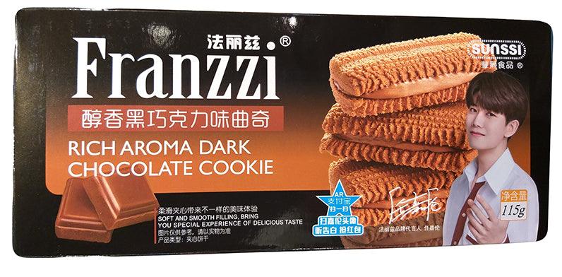 Franzzi - Rich Aroma Dark Chocolate Cookie, 4 Ounces, (Pack of 1) - Mighty Depot