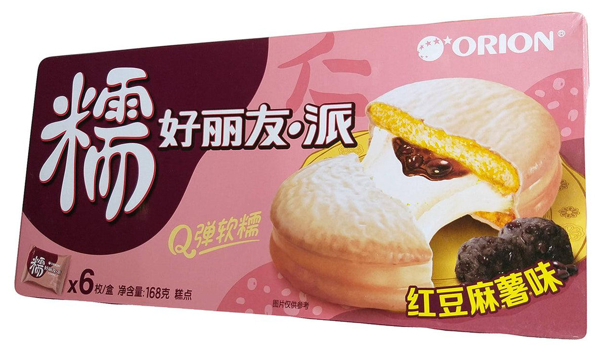 Orion - Choco Pie (Red Bean Mochi), 5.93 Ounces, (Pack of 1) - Mighty Depot