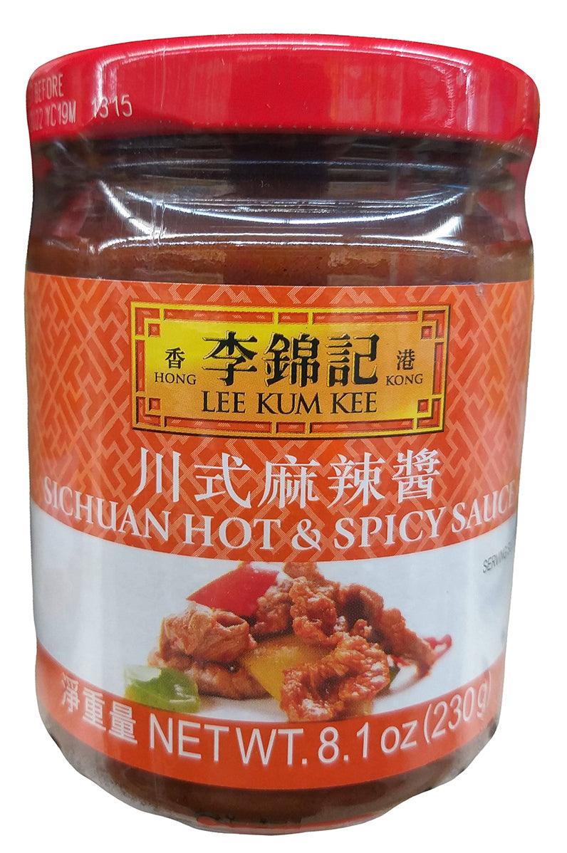 Lee Kum Kee - Sichuan Hot & Spicy Sauce, 8.1 Ounces, (Pack of 4 Jars) - Mighty Depot
