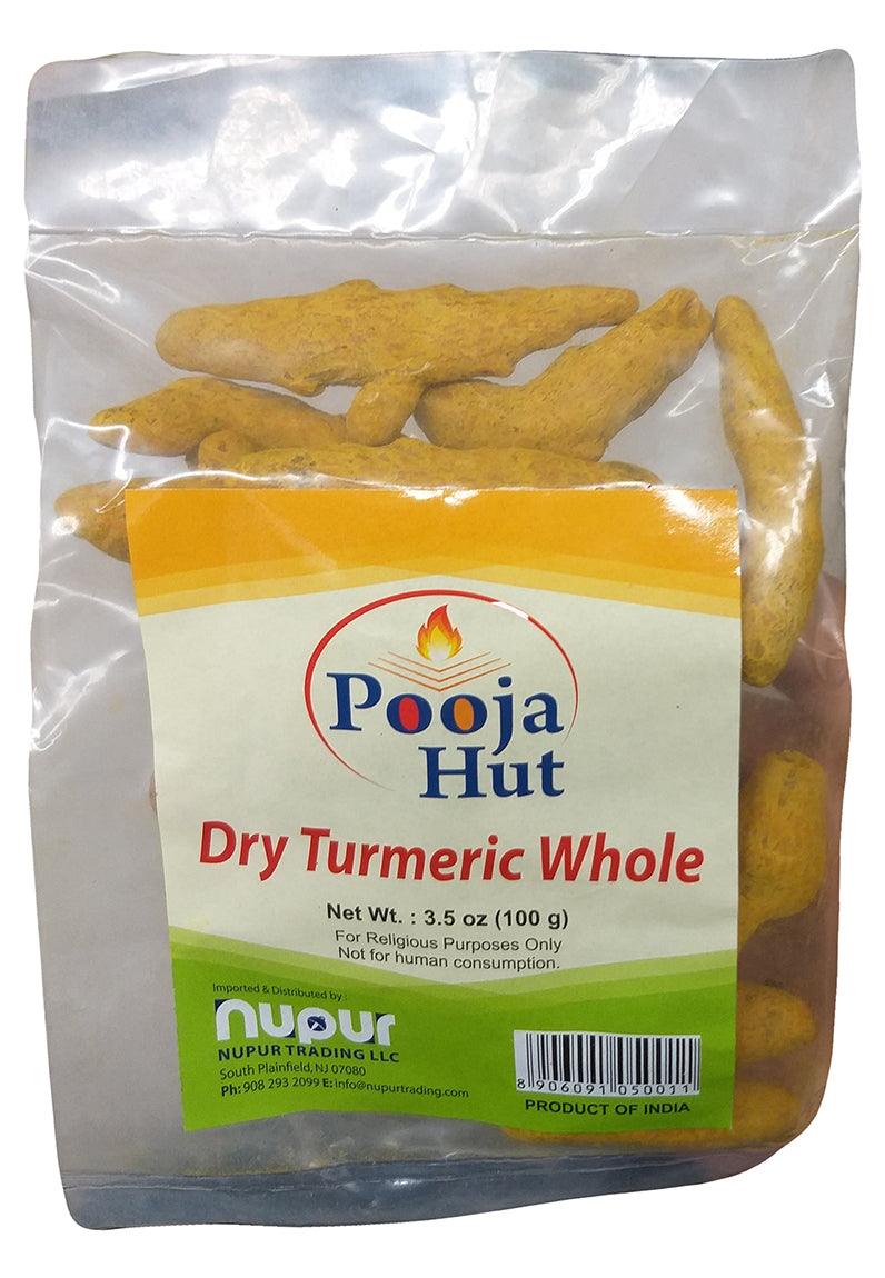 Pooja Hut - Dry Turmeric Whole, 3.5 Ounces, (Pack of 1) - Mighty Depot