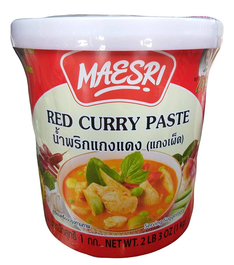 Maesri - Red Curry Paste, 2.3 Pounds, (Pack of 1 Jar) - Mighty Depot