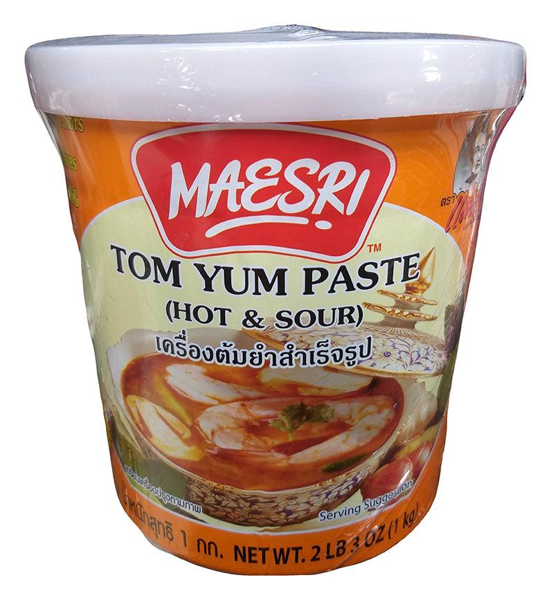 Maesri - Tom Yum Paste (Hot and Sour), 2.3 Pounds, (Pack of 1 Jar) - Mighty Depot