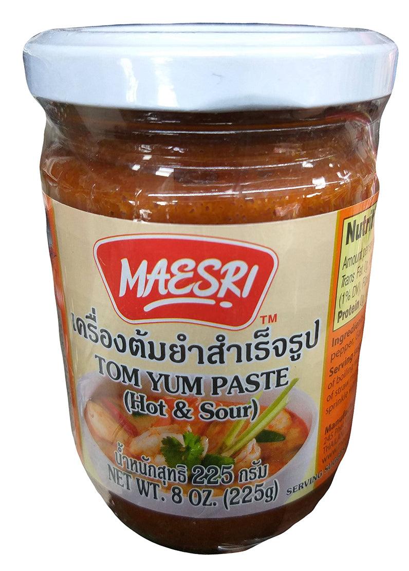 Maesri - Tom Yum Paste (Hot and Sour), 8 Ounces, (Pack of 1 Jar) - Mighty Depot