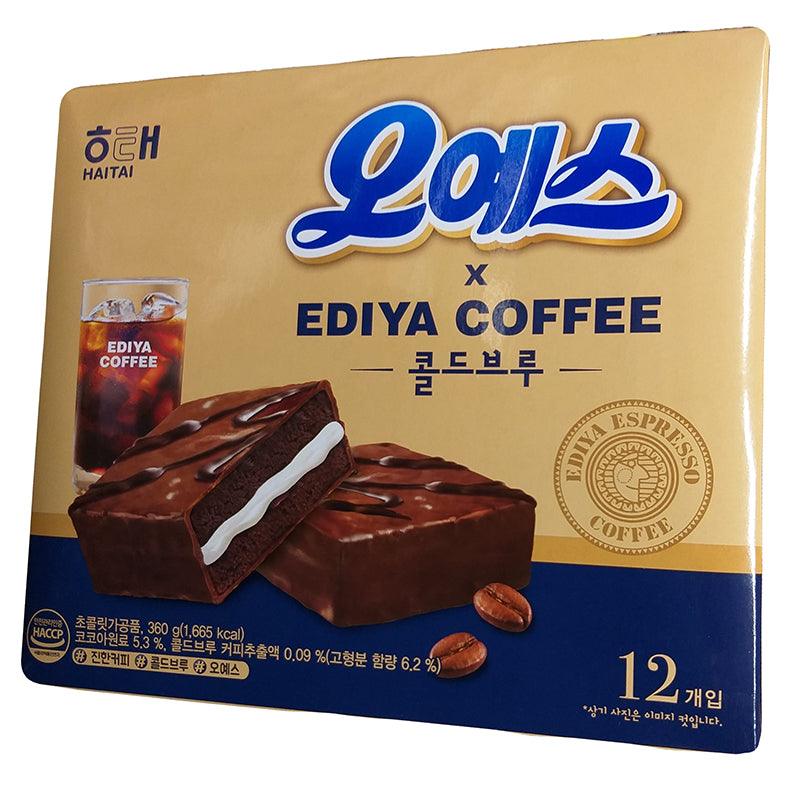 Haitai - Oh Yes Ediya Coffe Cakes, 12.69 Ounces, (1 Box) - Mighty Depot