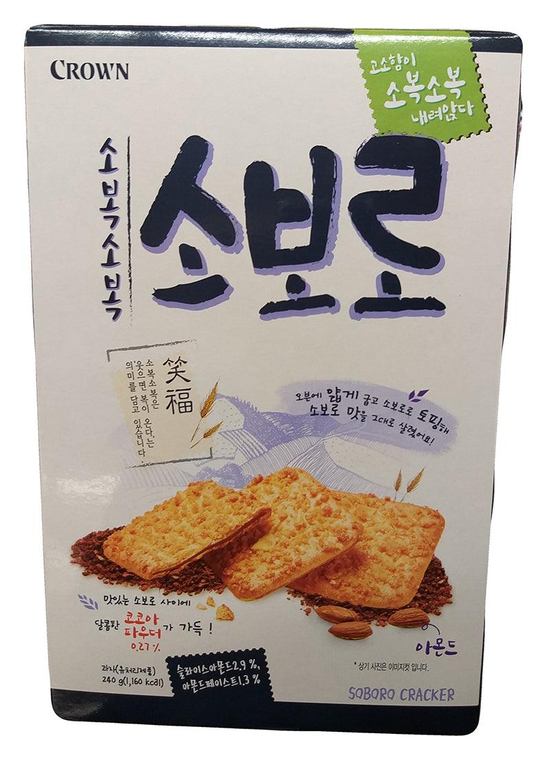 Crown - Soboro Crackers (Almond Biscuit), 8.47 Ounces, (1 Box) - Mighty Depot