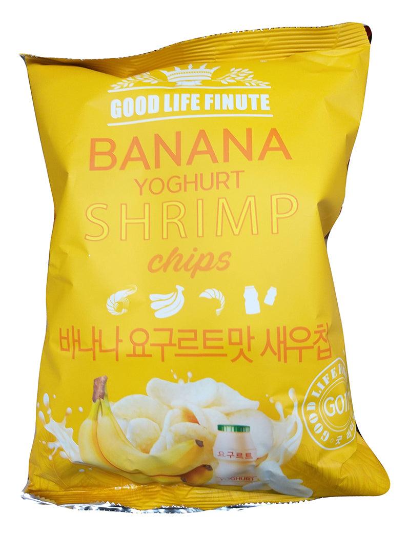 Good Life Finute - Banana Yogurt Shrimp Chips , 8.67 Ounces, (3 Bags) - Mighty Depot