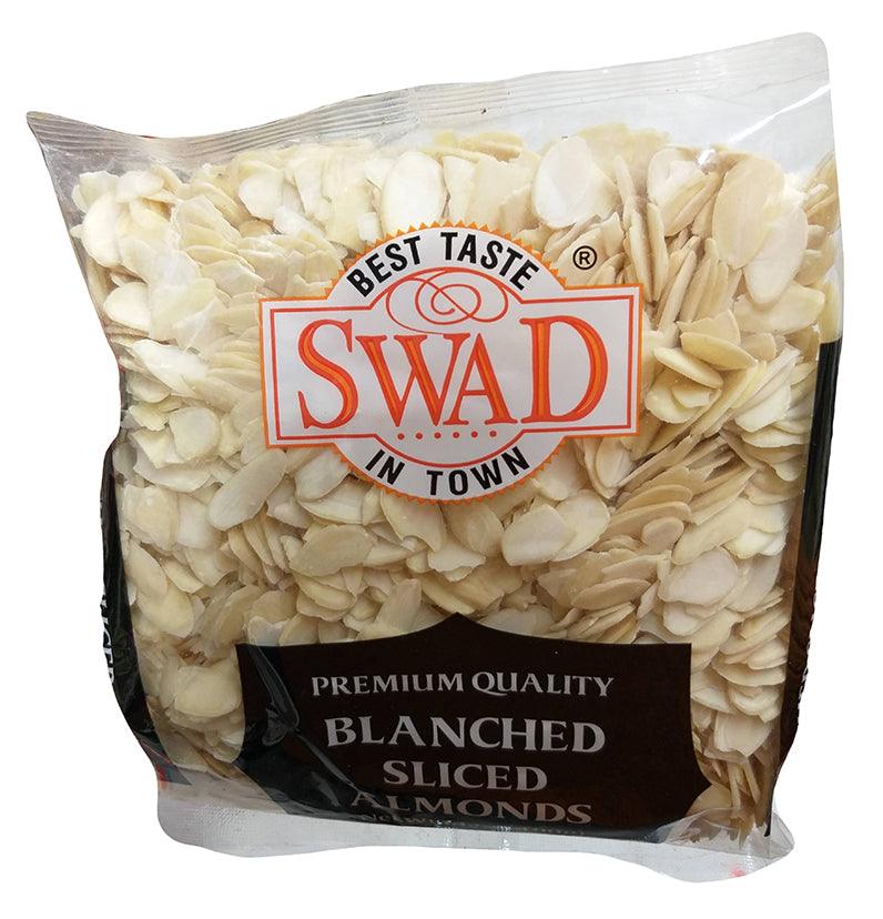 Swad - Blanched Sliced Almonds, 14 Ounces, (1 Bag) - Mighty Depot