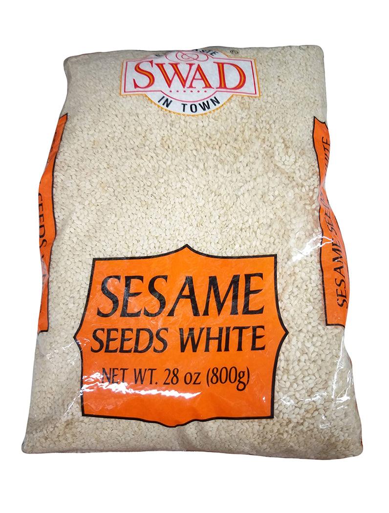 Swad - Sesame Seeds (White), 1.75 Pounds, (1 Bag) - Mighty Depot