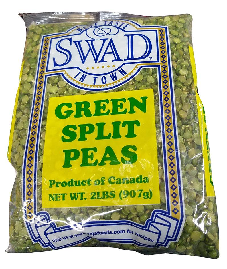 Swad - Green Split Peas, 2 Pounds, (1 Bag) - Mighty Depot