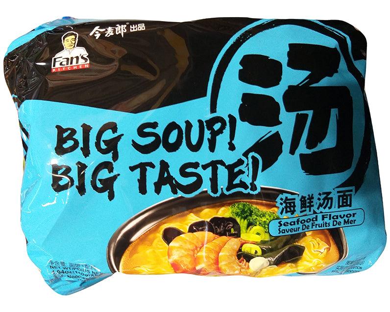 Fan's Kitchen - Instant Noodles (Seafood Flavor), 4.94 Ounces, (1 Pack of 5) - Mighty Depot