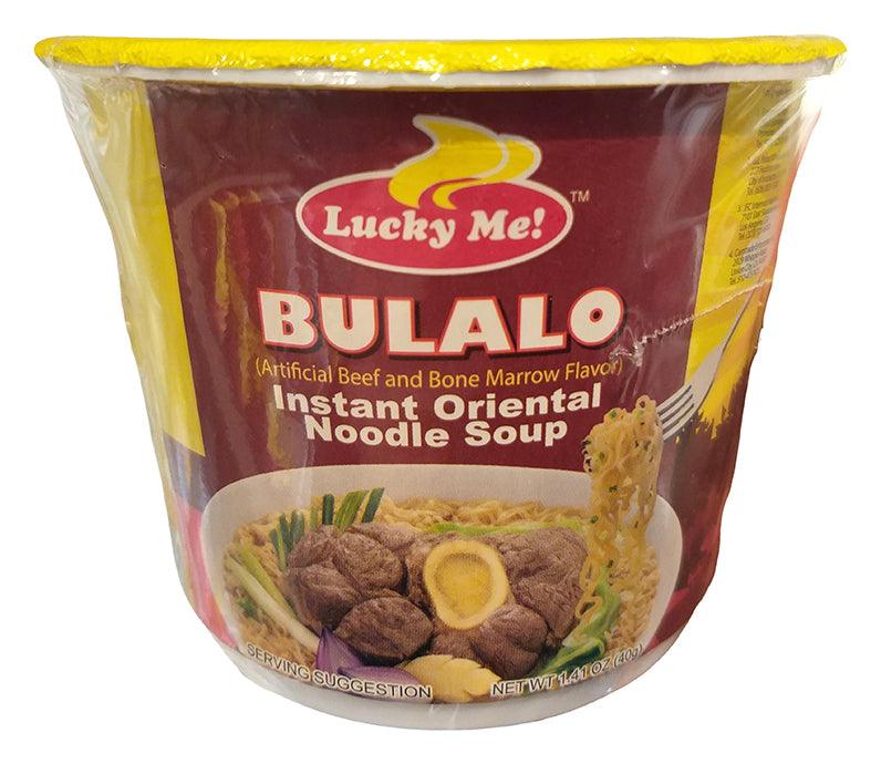 Lucky Me! - Instant Noodle Soup (Bulalo), 1.41 Ounces, (2 cups) - Mighty Depot