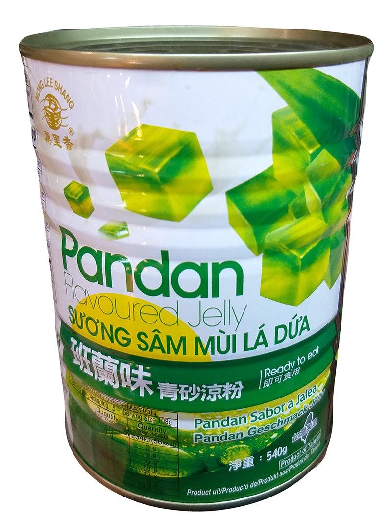 Mong Lee Shang - Pandan Flavored Jelly, 1.19 Pounds, (2 Cans) - Mighty Depot