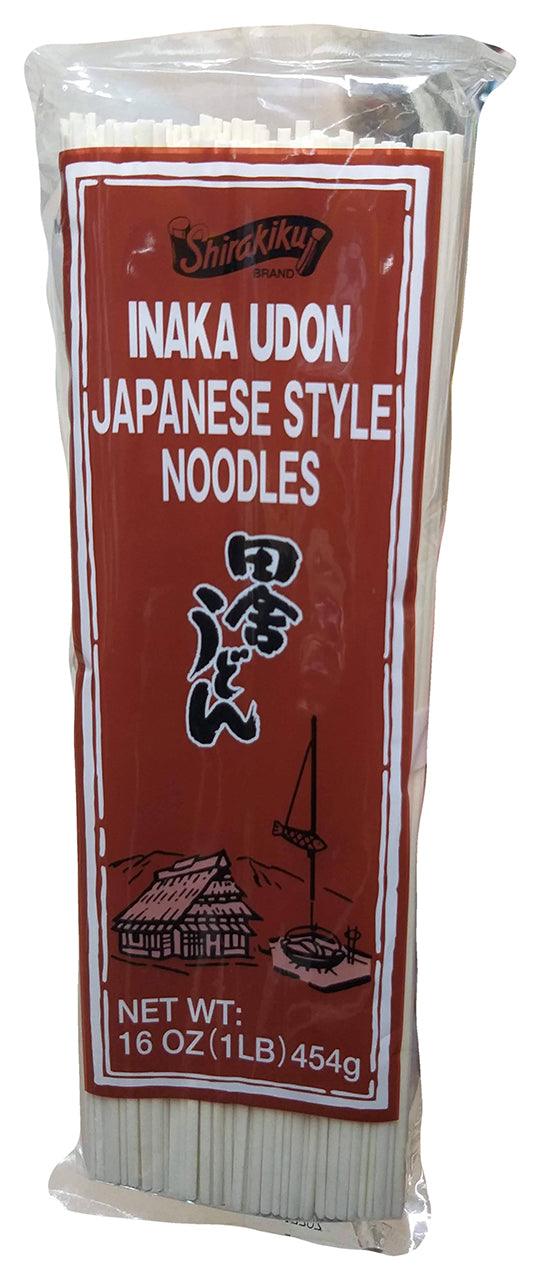 Shirakiku - Inaka Udon Japanese Style Noodles, 16 Ounces, (1 Pouch) - Mighty Depot