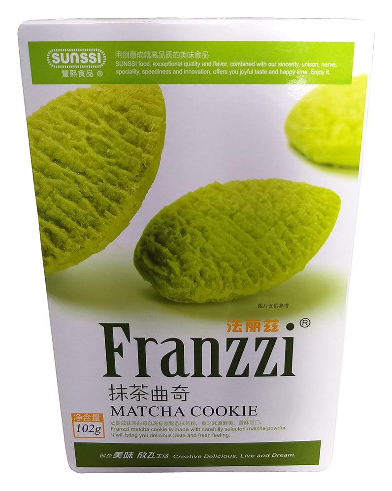 Sunssi - Franzzi Matcha Cookie, 3.5 Ounces, 1 Box - Mighty Depot