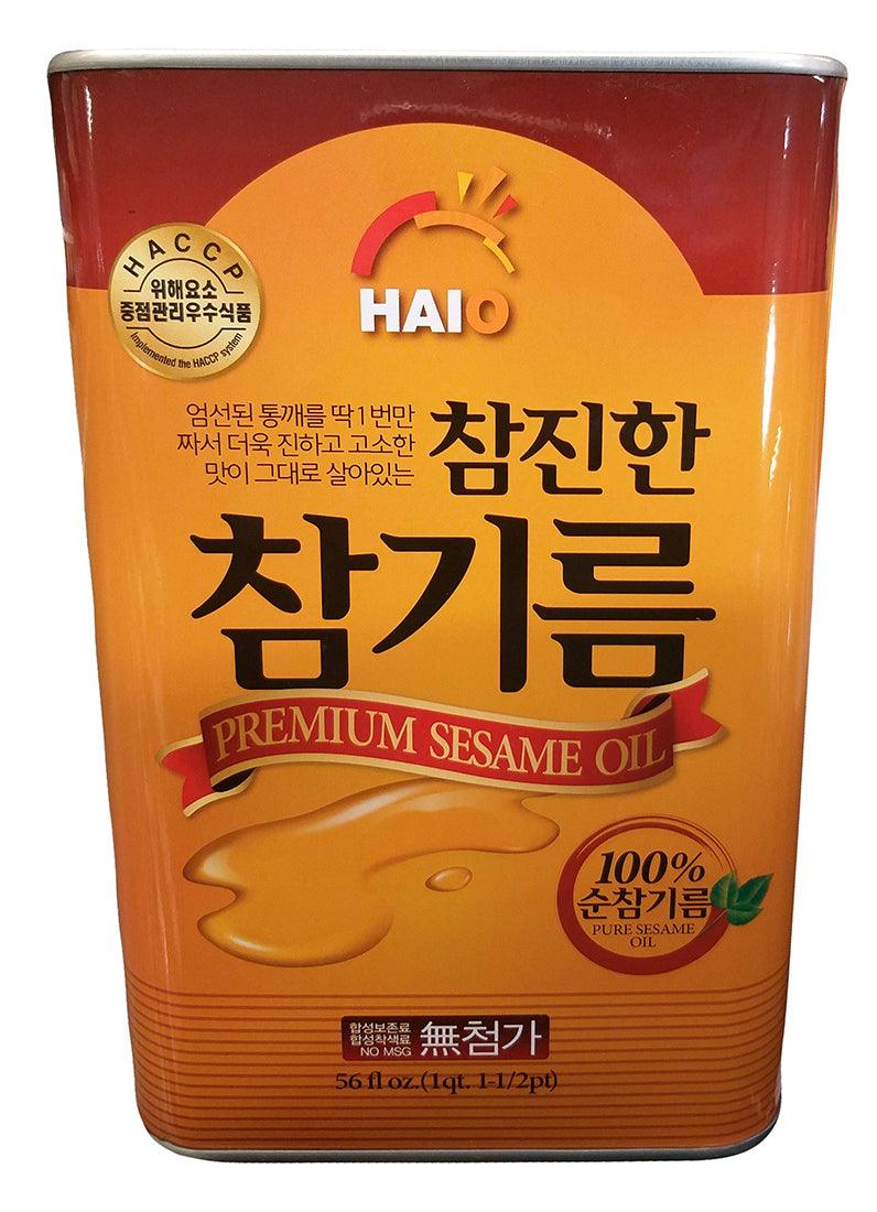 Haioreum - Premium Sesame Oil, 3.65 Pounds, (1 Can) - Mighty Depot