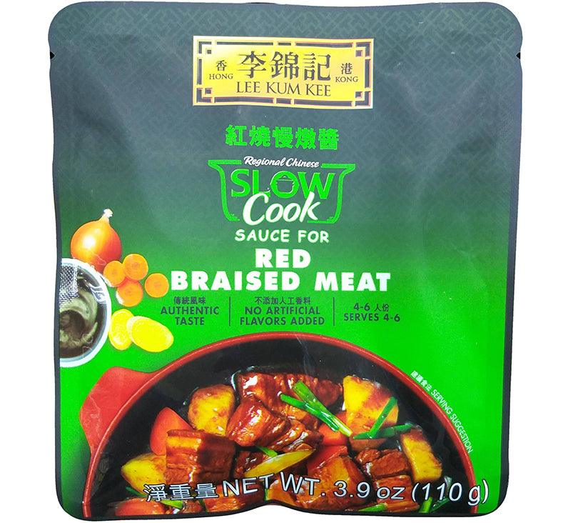Lee Kum Kee - Slow Cook Sauce for Red Braised Meat, 3.9 Ounces, (1 Pouch) - Mighty Depot
