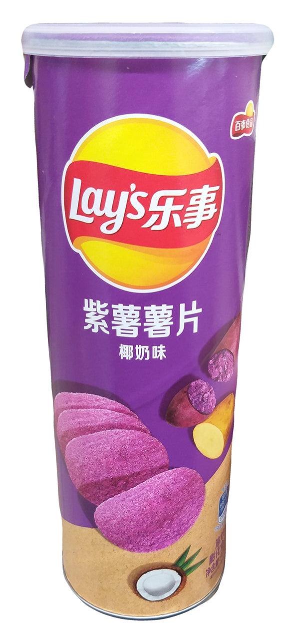 Frito Lay - Lay's Stax Potato Chip (Purple Coconut), 3.17 Ounces, (1 Can) - Mighty Depot