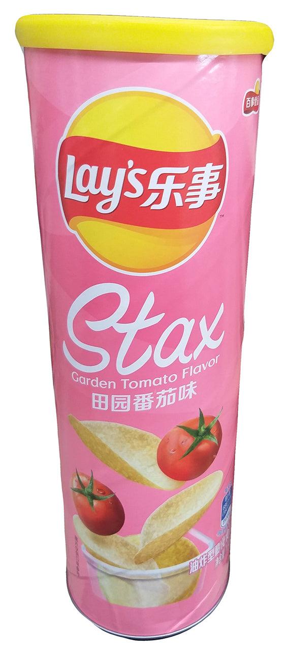 Frito Lay - Lay's Stax Potato Chip (Garden Tomato), 3.66 Ounces, (1 Can) - Mighty Depot