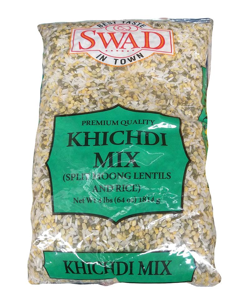Swad - Khichdi Mix (Split Moong Lentils and Rice), 4 Pounds, (1 Bag) - Mighty Depot