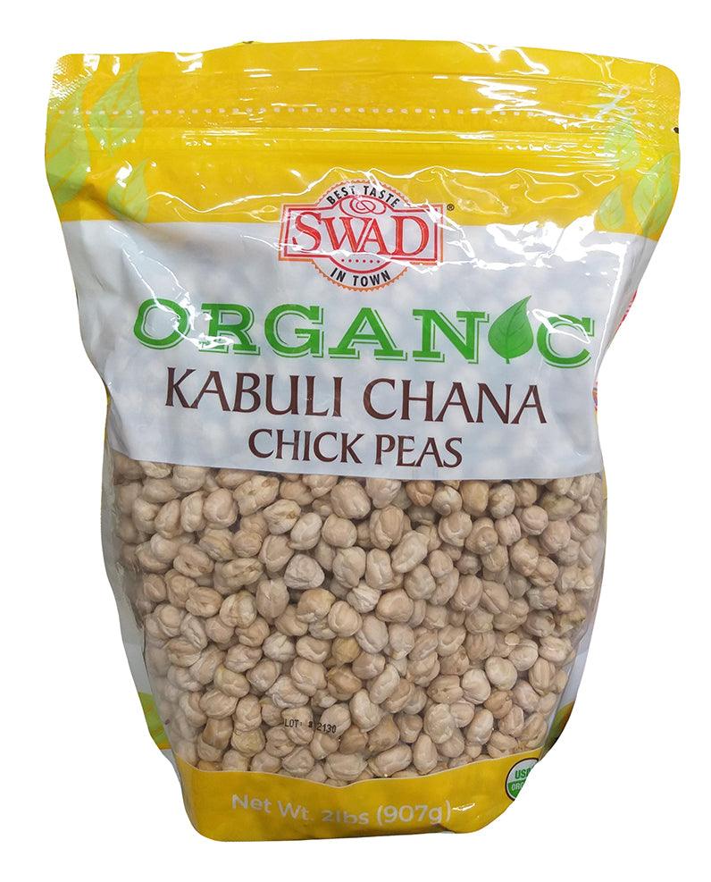 Swad - Organic Kabuli Chana (Chick Peas), 2 Pounds, (1 Bag) - Mighty Depot