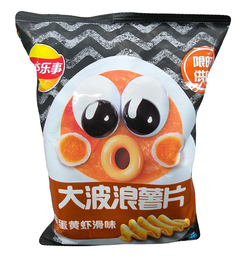 Lay's - Potato Chips (Salted Egg and Shrimp), 2.3 Ounces, (1 Bag) - Mighty Depot