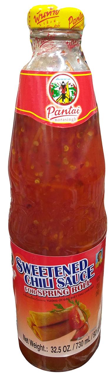 Pantai - Sweetened Chili Sauce for Spring Rolls, 2 Pounds, (1 Bottle) - Mighty Depot