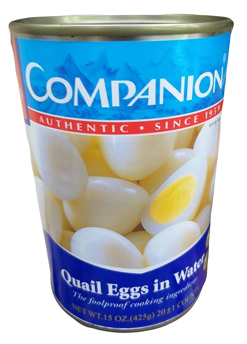 Companion - Quail Eggs in Water, 15 Ounces, (1 Can) - Mighty Depot