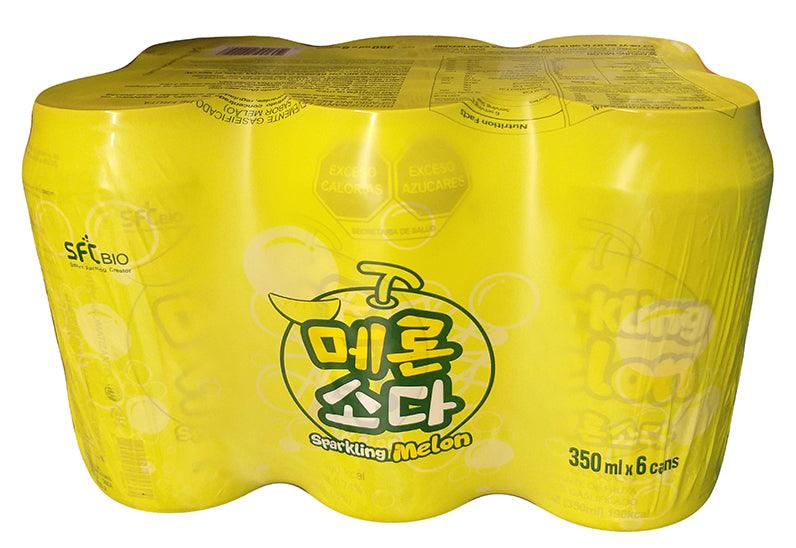 SFC Bio - Sparkling Melon Soda, 4.6 Pounds, (1 Pack of 6 Cans) - Mighty Depot