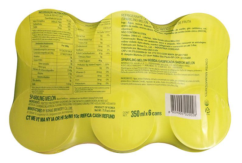 SFC Bio - Sparkling Melon Soda, 4.6 Pounds, (1 Pack of 6 Cans) - Mighty Depot