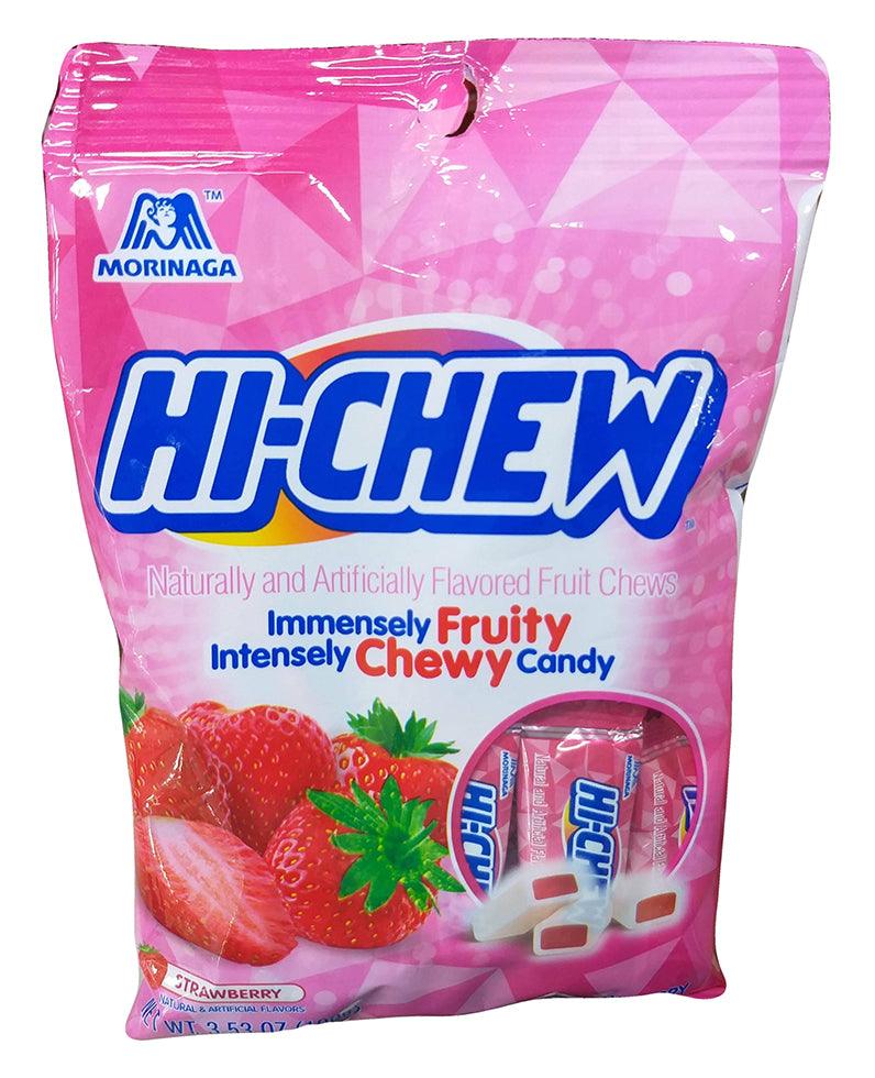 Morinaga - Hi-Chew Fruit Candy (Strawberry), 1.09 Ounces, (1 Bag) - Mighty Depot