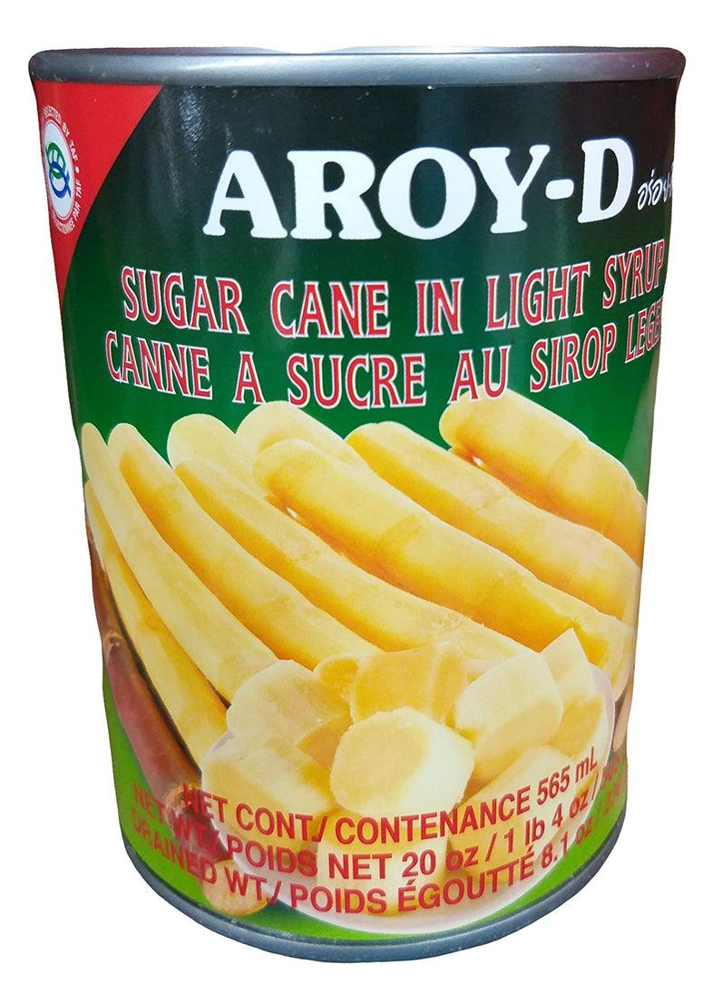 Aroy-D - Sugar Cane in Light Syrup, 1.4 Pounds, (1 Can) - Mighty Depot