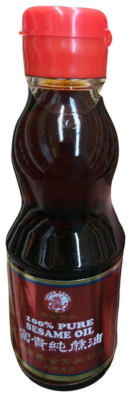 Union Foods - 100% Pure Sesame Oil, 6.2 Ounces, (1 Bottle) - Mighty Depot