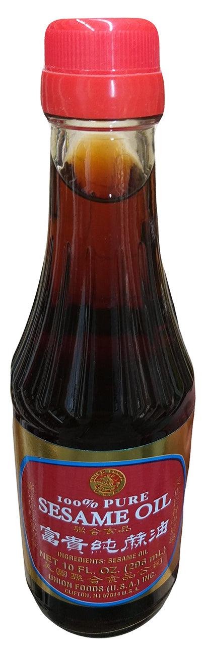 Union Foods - 100% Pure Sesame Oil, 10.4 Ounces, (1 Bottle) - Mighty Depot