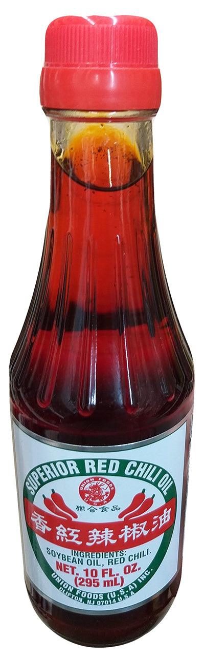 Union Foods - Superior Red Chili Oil, 10.4 Ounces, (1 Bottle) - Mighty Depot