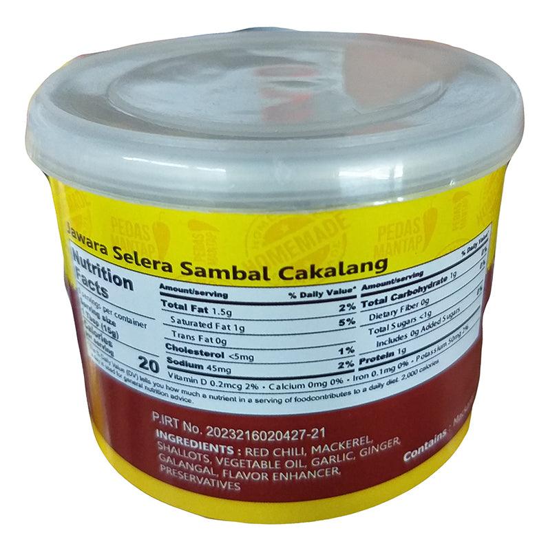 Jawara Selera - Mackerel Chili Sauce, 4.7 Ounces, (1 Can) - Mighty Depot