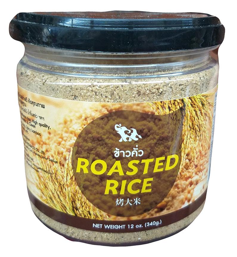 Khao Kua - Roasted Glutinous Rice, 12 Ounces, (1 Jar) - Mighty Depot