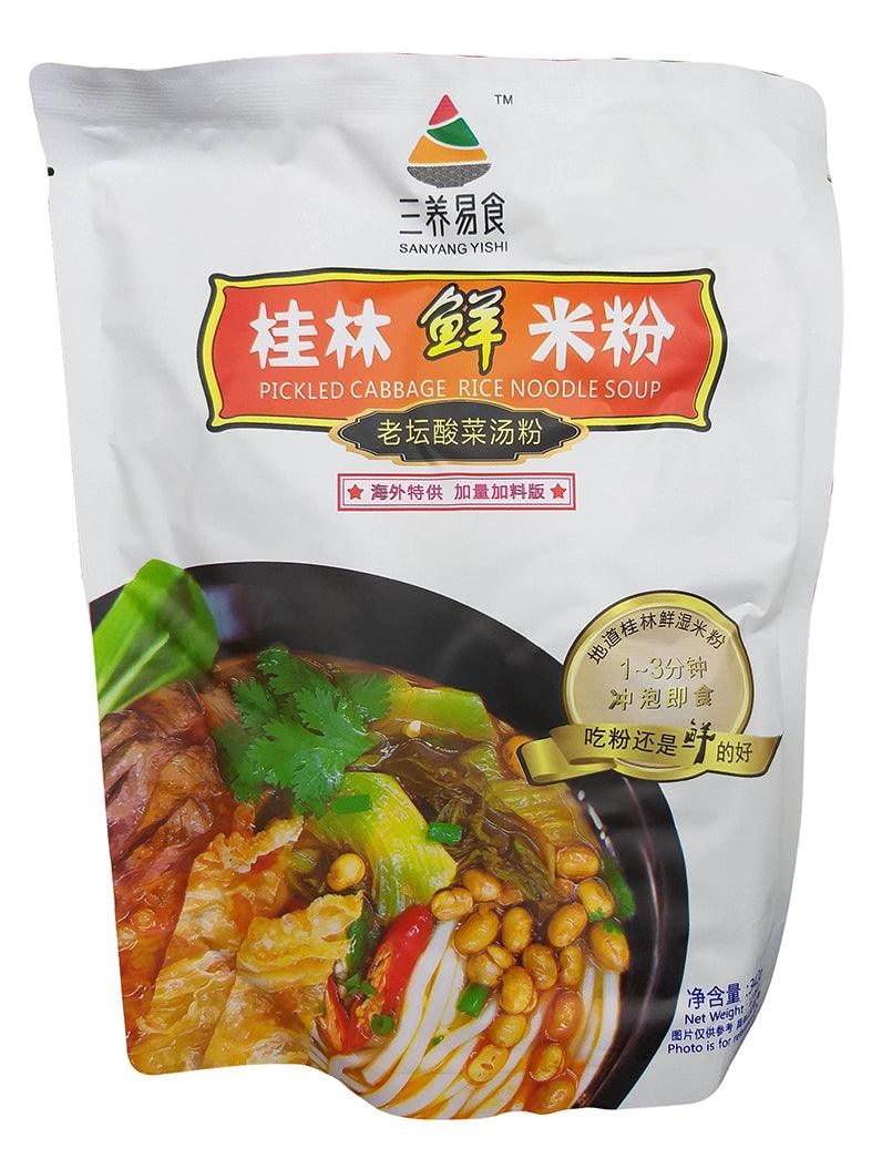 Sanyang Yishi - Pickled Cabbage Rice Noodle Soup, 12 Ounces, (1 Bag) - Mighty Depot