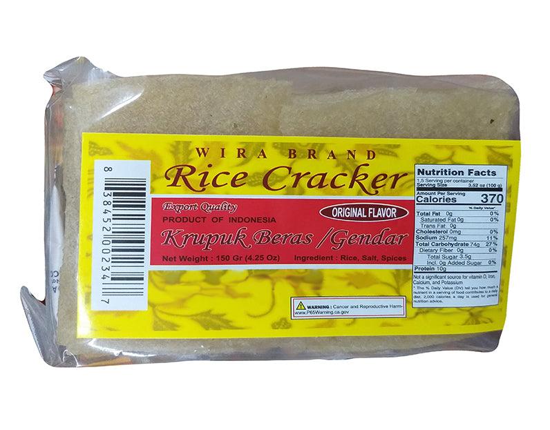 Wira Brand - Rice Cracker, 4.25 Ounces, (1 Bag) - Mighty Depot