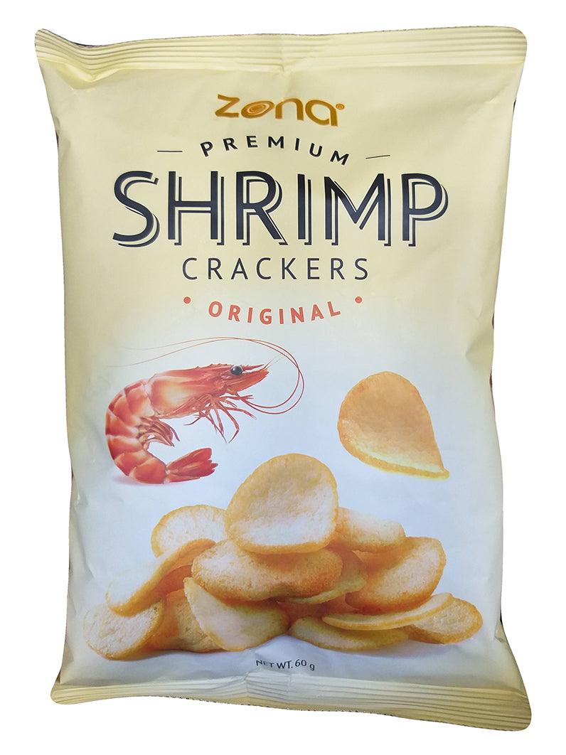 Zona - Premium Shrimp Crackers (Original), 2.1 Ounces, (1 Bag) - Mighty Depot