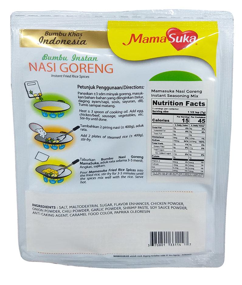 Mama Suka - Bumbu Istan Nasi Goreng, 0.7 Ounces, (1 Pouch) - Mighty Depot