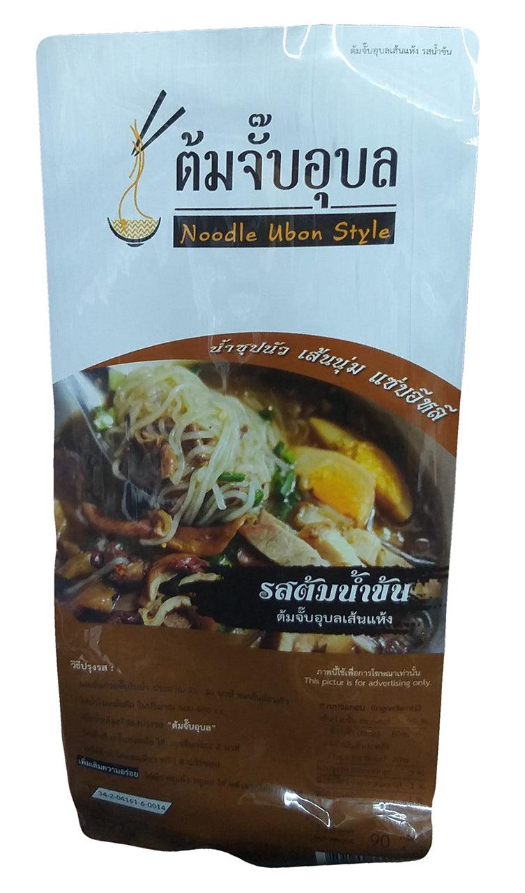 Tom Jab Ubon - Noodles Ubon Style (Brown), 3.17 Ounces, (1 Bag) - Mighty Depot