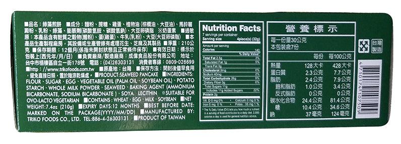Triko Foods - Handmade Pancake Cookie (Seaweed), 7.4 Ounces, (1 Pack) - Mighty Depot