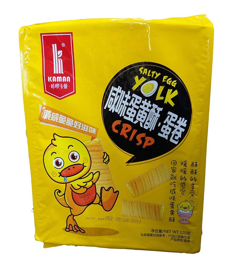 Kaman - Crispy Roll (Salty Egg Yolk), 11.2 Ounces, (1 Bag) - Mighty Depot