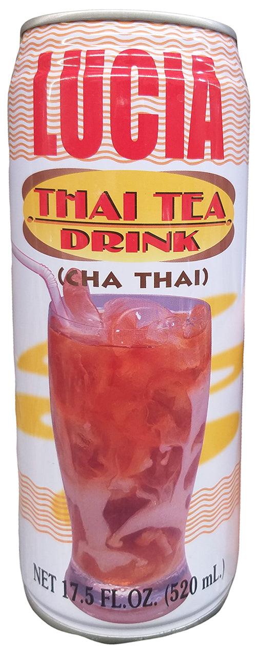 Lucia - Thai Tea Drink, 17.5 Ounces, (6 Cans) - Mighty Depot