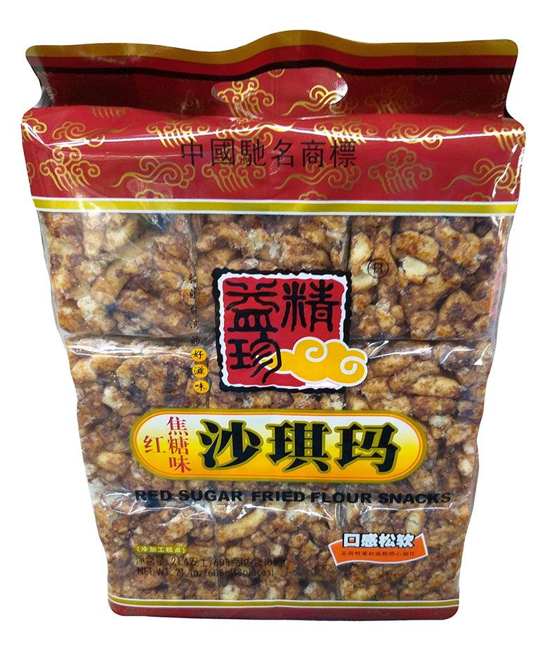 Jing Yi Zhen - Red Sugar Fried Flour Snacks, 1.33 Pounds, (1 Pack) - Mighty Depot