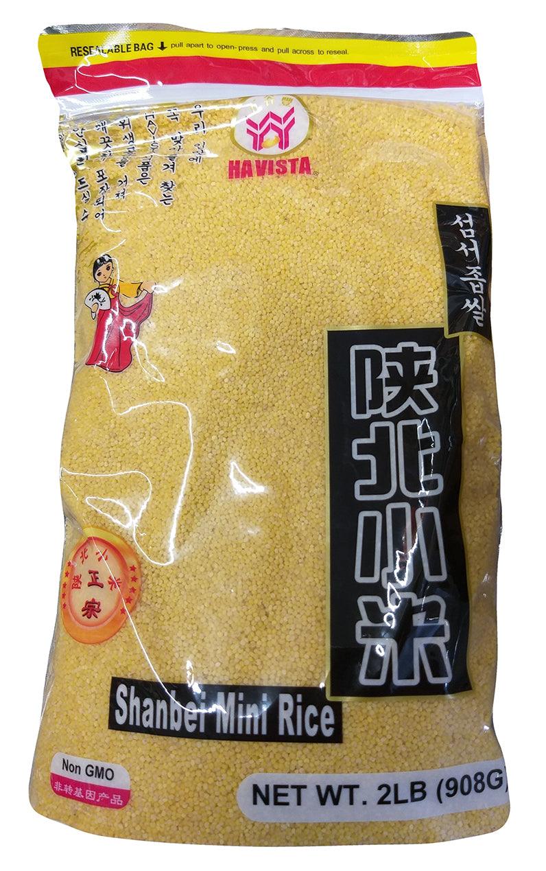 Havista - Shanbei Mini Rice, 2 Pounds, (1 Bag) - Mighty Depot