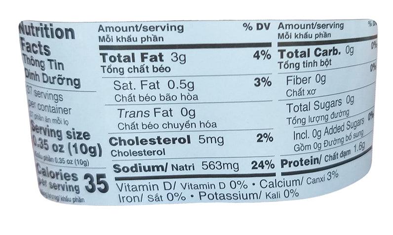 Asian Best Brand - Mam Ca Chet Ngam Dau Salted Fourfinger Threadfin in Soya Bean Oil, 13.05 Ounces, (1 Jar) - Mighty Depot