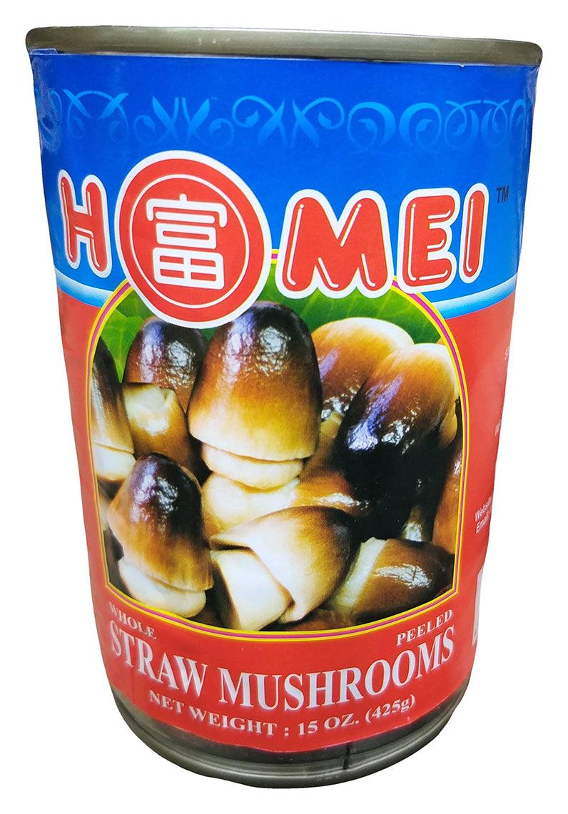 Homei - Straw Mushrooms, 15 Ounces, (1 Can) - Mighty Depot