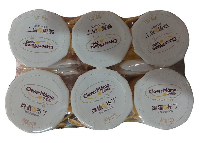 Clever Mama - Egg Pudding, 4.16 Ounces, (1 pack of 6 cups) - Mighty Depot