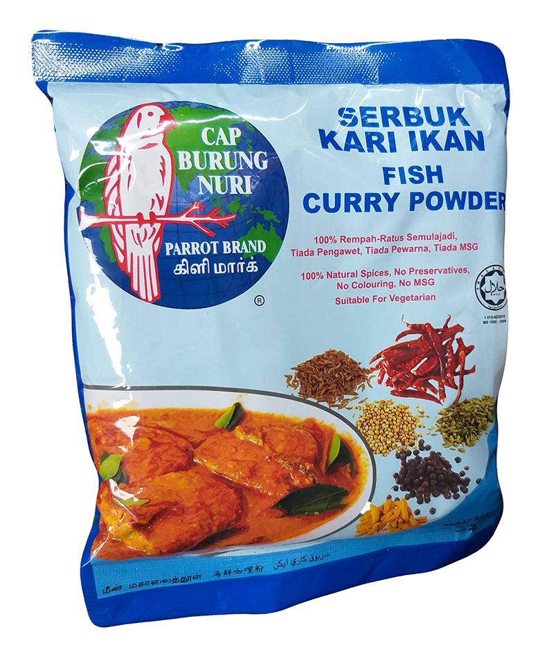 Parrot Brand - Fish Curry Powder, 8.81 Ounce (1 Bag) - Mighty Depot